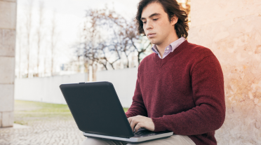 young man on his laptop (Resources for young people)